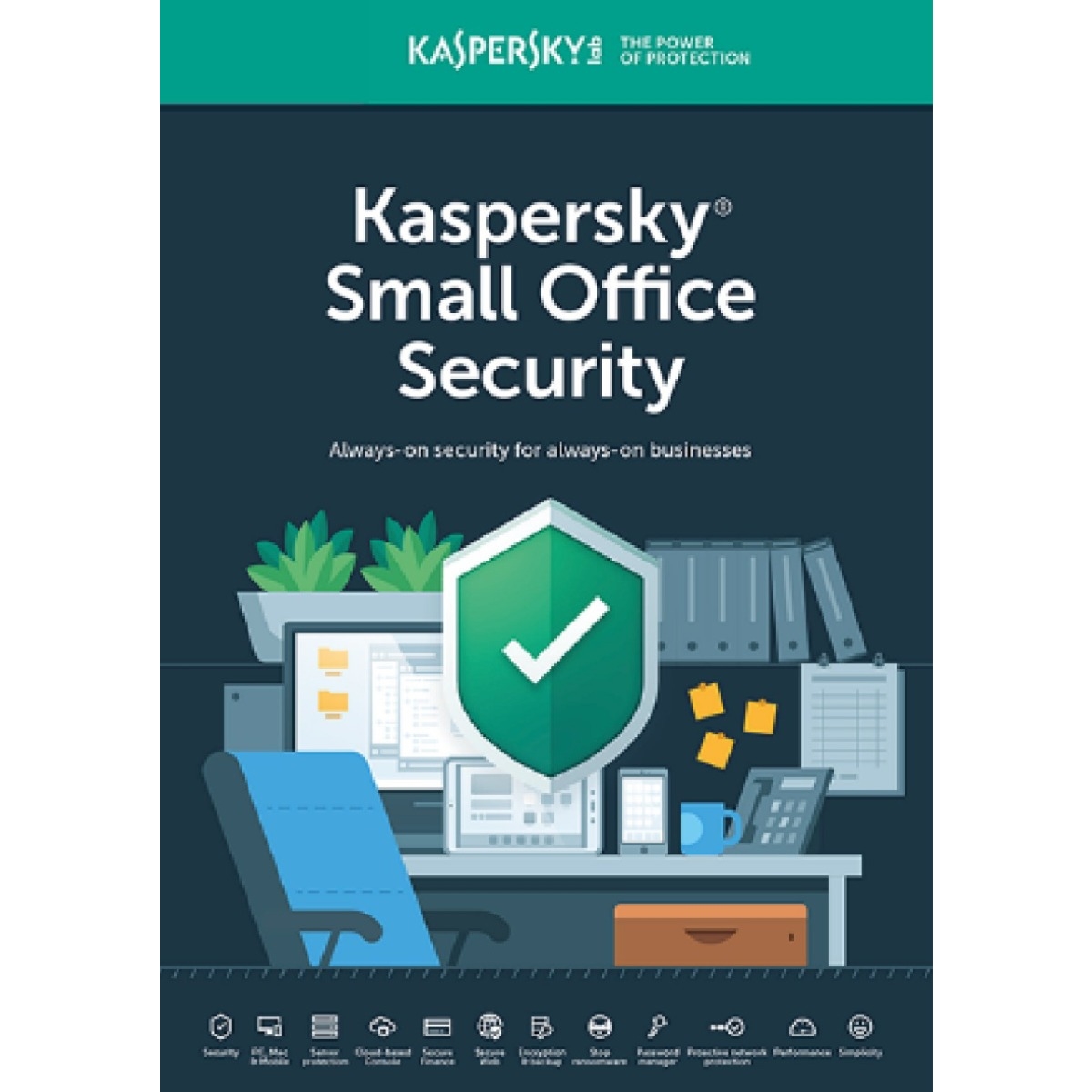 KASPERSKY Small Office Security 1yıl 1server + 5kullanıcı + 5 mobil cihaz