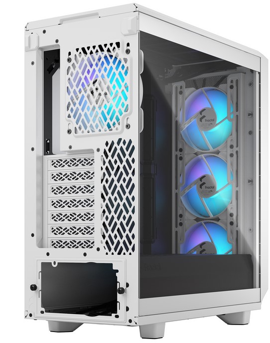 Fractal Design Meshify 2 Compact RGB Beyaz Temperli Cam Oyuncu Bilgisayar Kasası