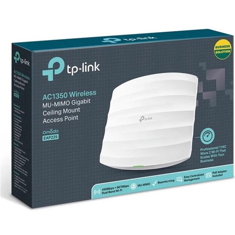 TP-LINK EAP225 AC1350 GIGABIT TAVAN ACCESS POINT 