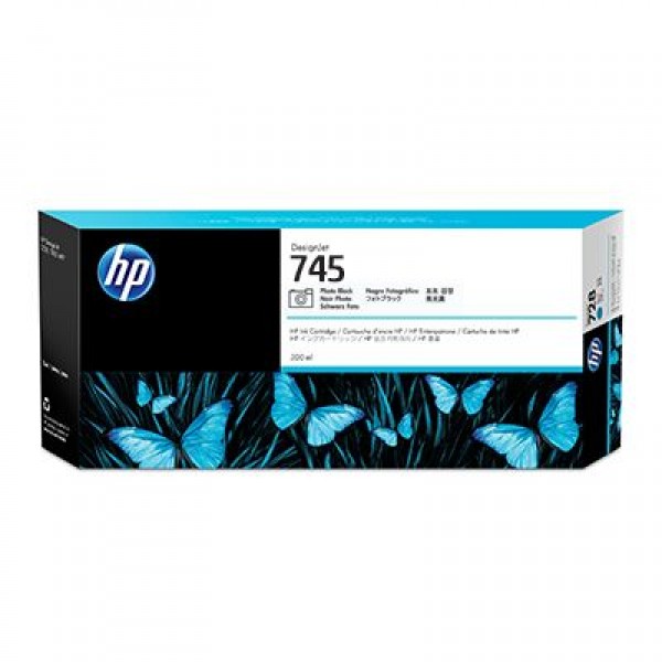 HP F9K04A (745) FOTOGRAF SIYAHI 300 ML GENIS FORMAT MUREKKEP KARTUSU