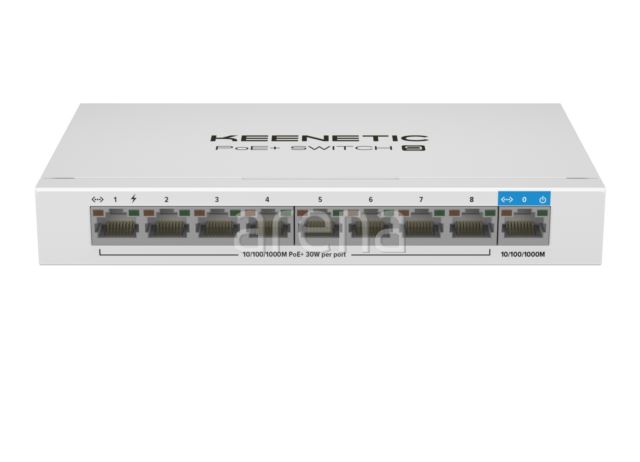 PoE+ Switch 9 1x1Gbit 8x1Gbit PoE+ Port IEEE 802.3af/at 120W