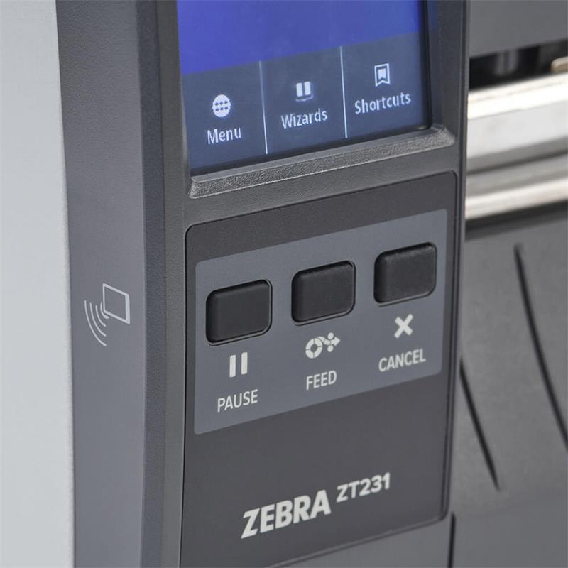 ZEBRA ZT231 (ZT23142-T0E000FZ) 203DPI TERMAL TRANSFER USB+SER�+ETHERNET METAL KASA END. BARKOD YAZICI (R�BONLU KULLANIM)