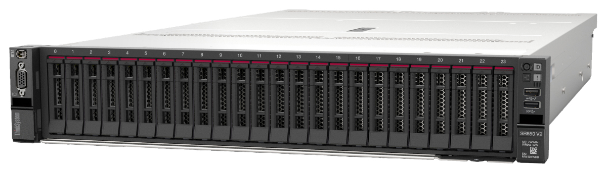 LENOVO SERVER 7Z73A0ABEA THINKSYSTEM SR650 V2 SILVER 4314 16C 2.4GHz 1x32GB 3200MHz 930-8i 1x1100W TITANIUM XCC ENT 2U RACK