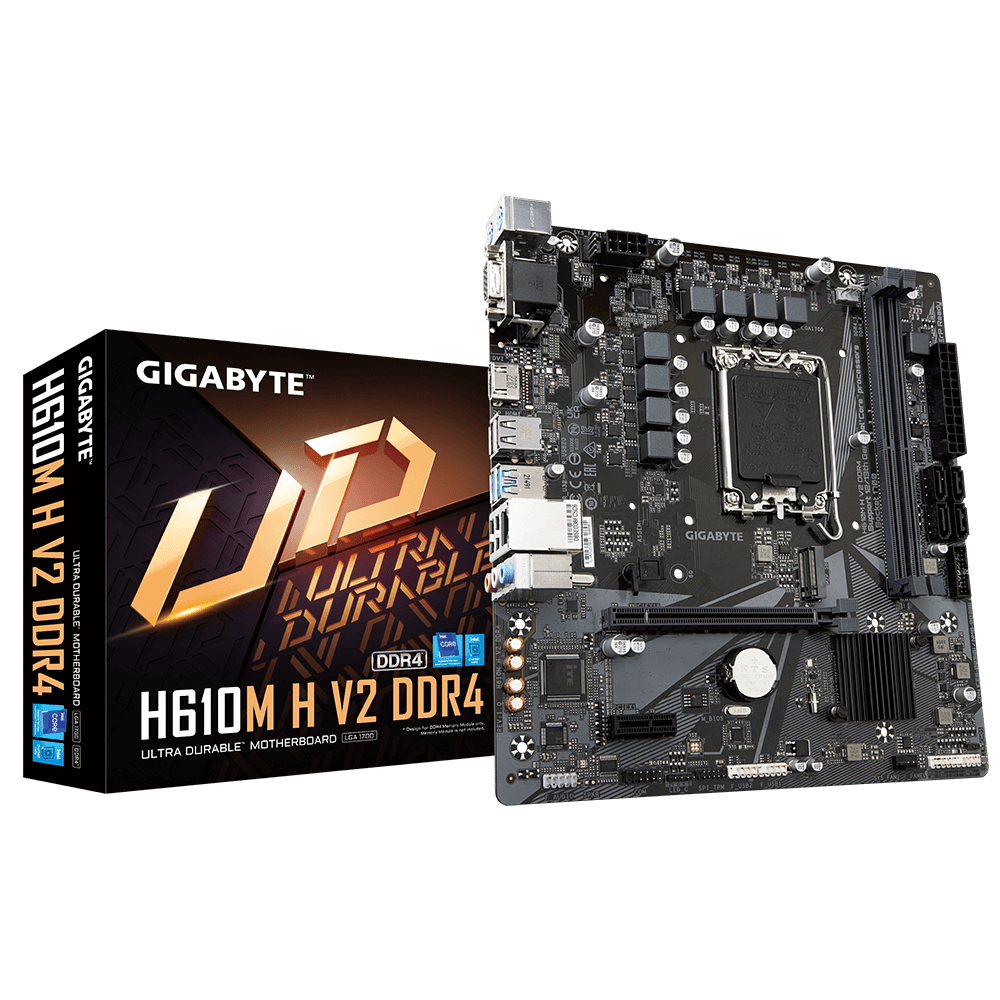 Gigabyte H610M H V2 D4 1700P Vga Hdmi Usb3.2