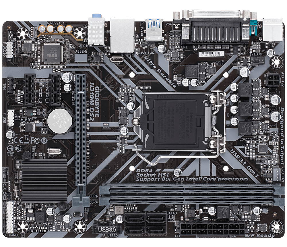 H310M-DS2 DDR4 USB3.1 1151 8.NESİL