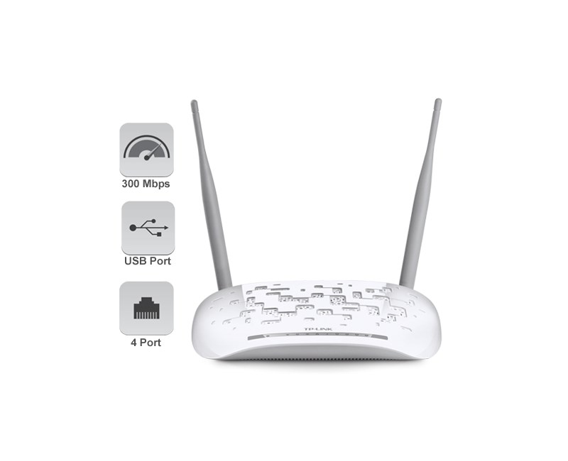 Tp-Link TD-W9970 300M 4P VDSL/ADSL Modem Router