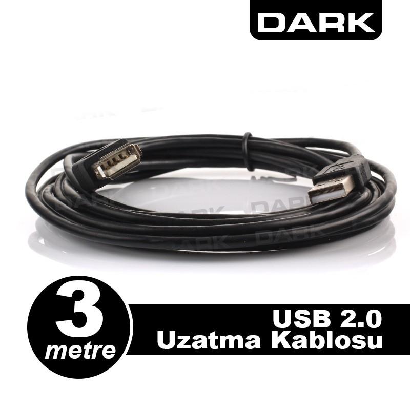 Dark DK-CB-USB2EXTL300 3m USB 2.0 Uzatma Kablosu