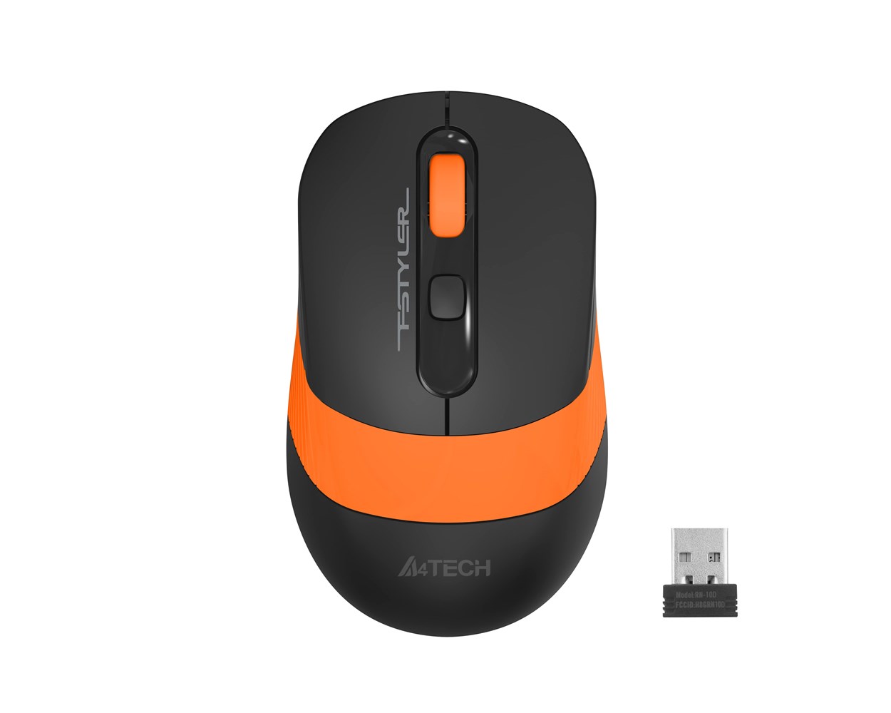 FG10 Siyah/Turuncu Optik Nano Kablosuz Mouse-2000 DPI FG10/TURUNCU