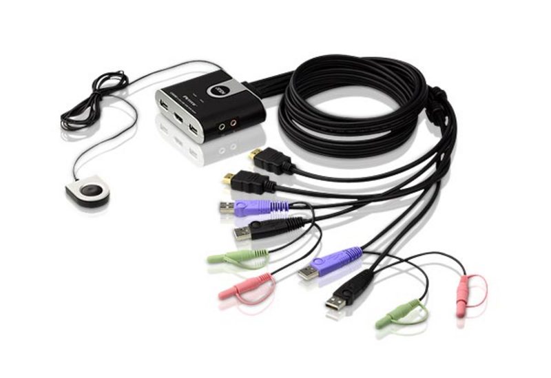 CS692-AT 2 PORT USB HDMI/AUDIO KABLO KVM SWITCH