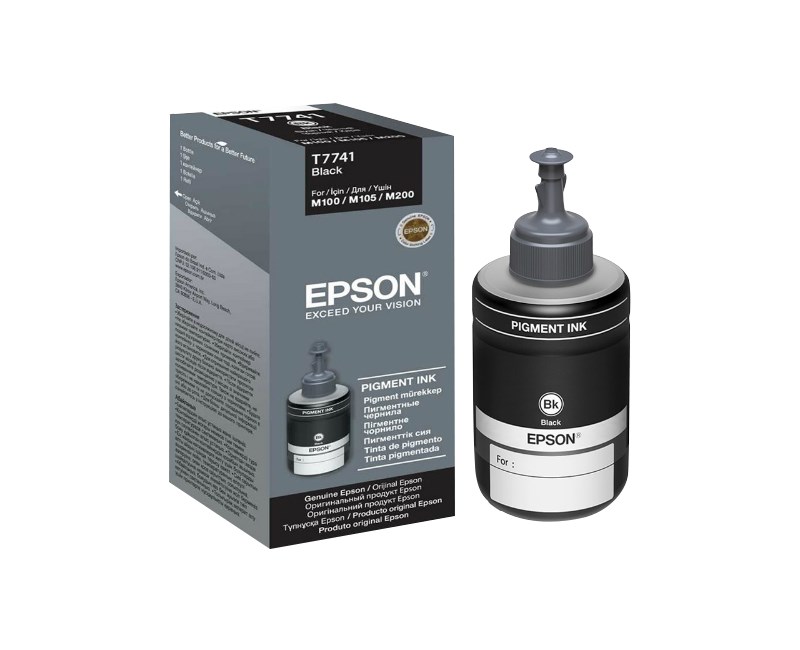 Epson C13T77414A Siyah Kartus 140ml-M105,M100,M200