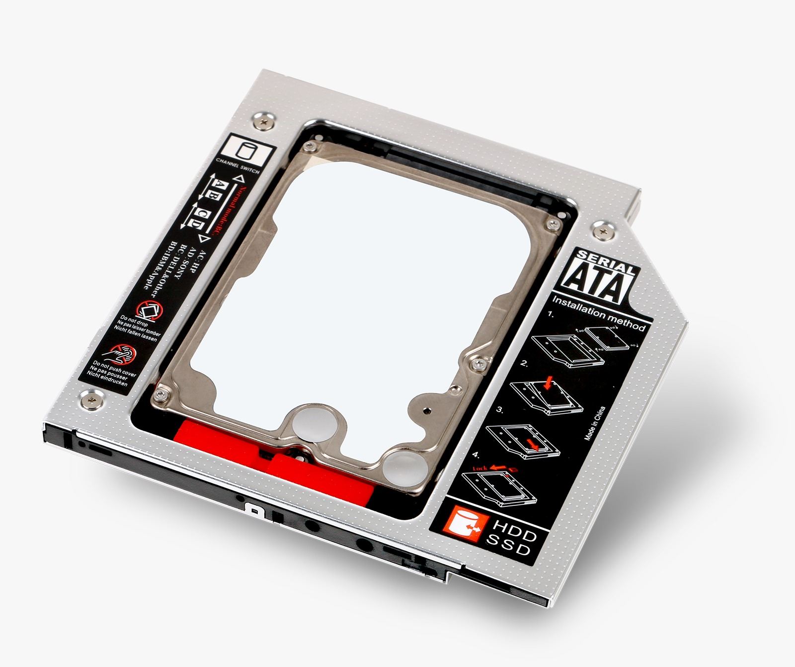 DK-AC-DSOSD12 12.7 MM Notebook Slim 2.5" SATA HDD ve SSD Disk Kutusu