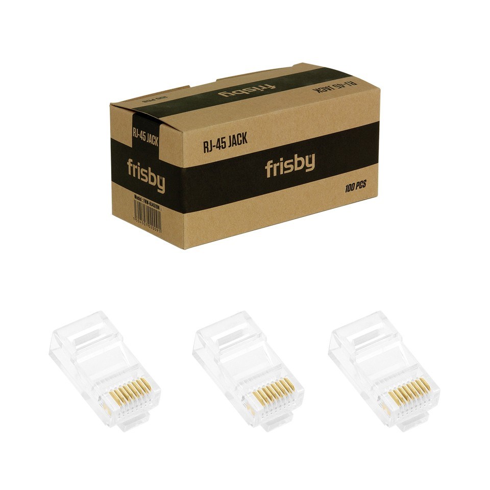 Frisby FNW-RJ4519N UTP Cat5 RJ45 Konnektör 100"lü