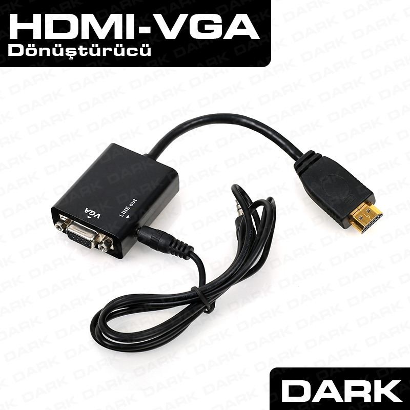 DK-HD-AHDMIXVGA CON HDMI-ANALOG VGA VE SES CEVIRICI