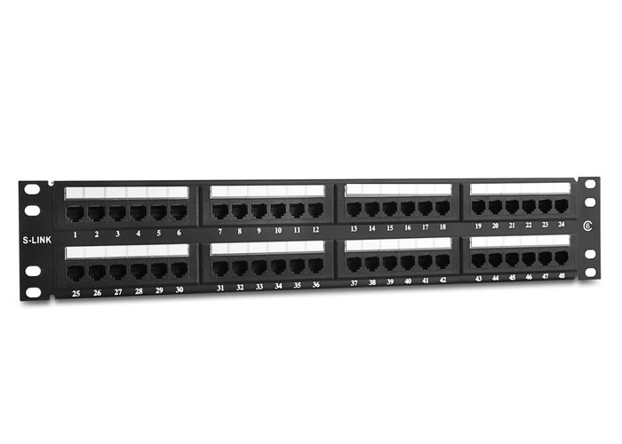 SL-P648 48'li UTP CAT6 Patch Panel