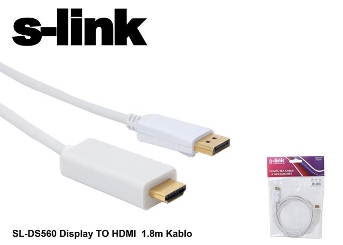 SL-DS560 1.8 Metre Display-HDMI Çevirici Kablo