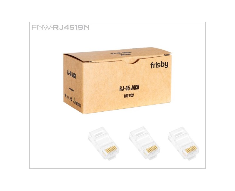 Frisby FNW-RJ4520N UTP Cat6 RJ45 Konnektör 100"lü