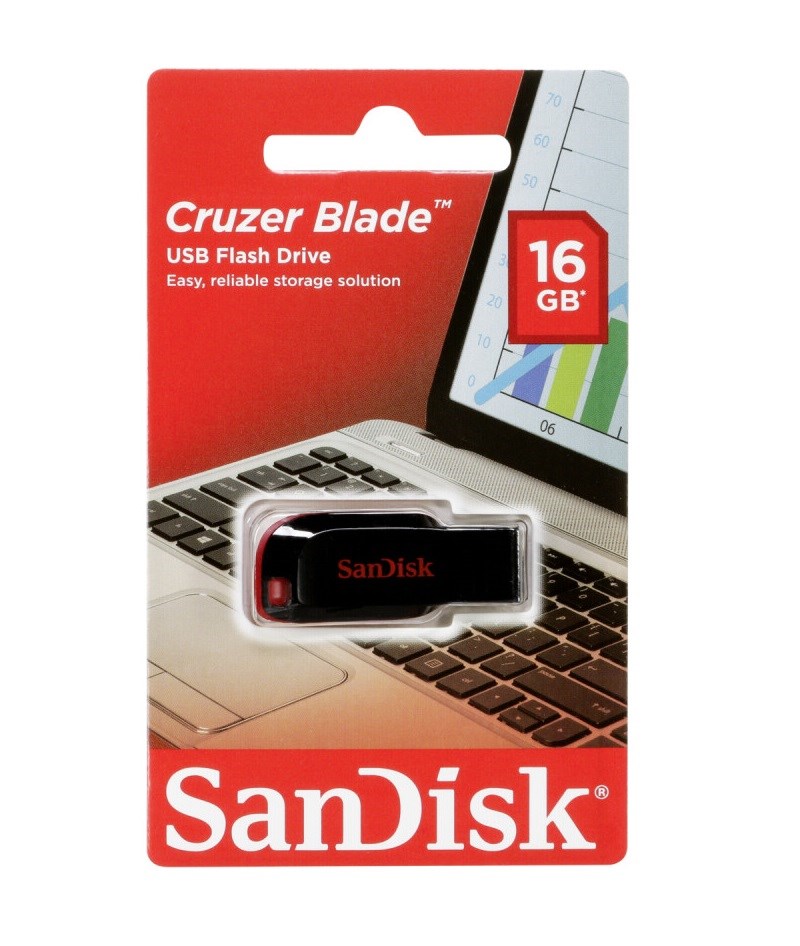 Sandisk 16GB Cruzer Blade Usb2.0 SDCZ50-016G-B35