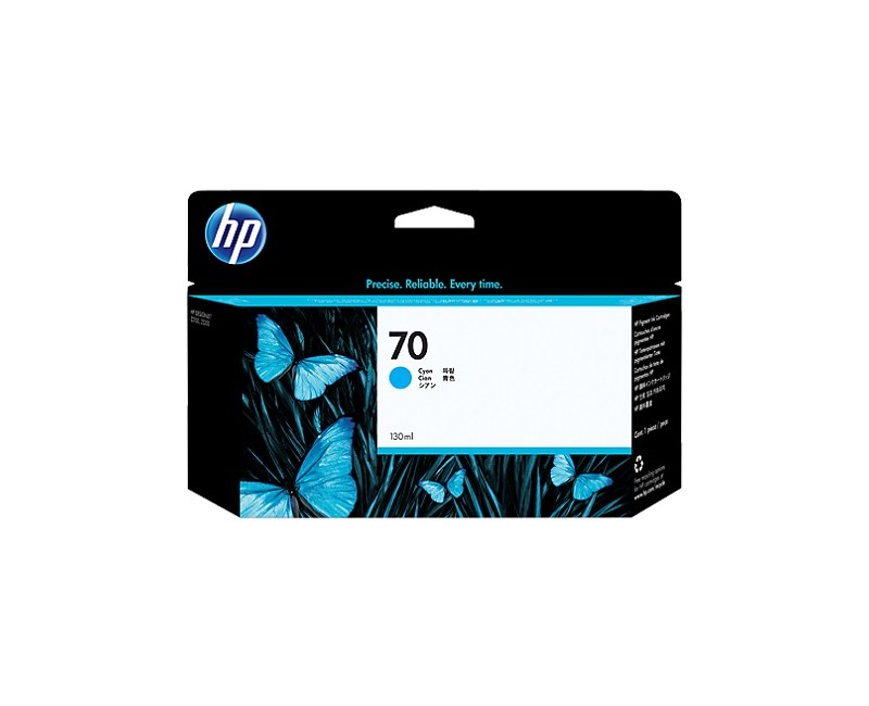 C9452A HP 70 130ml Cyan Ink Cartridge with Vivera Ink