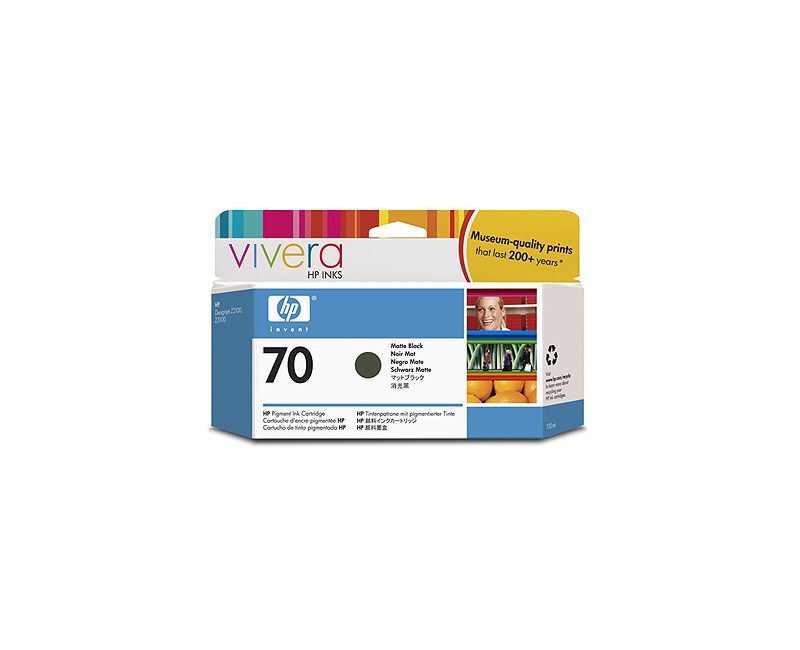 C9448A HP 70 130ml Matte Black Ink Cartridge with Vivera Ink