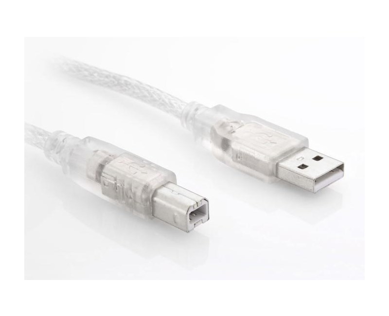 S-link SL-U2005 Usb2.0 5m Şeffaf Yazıcı Kablo