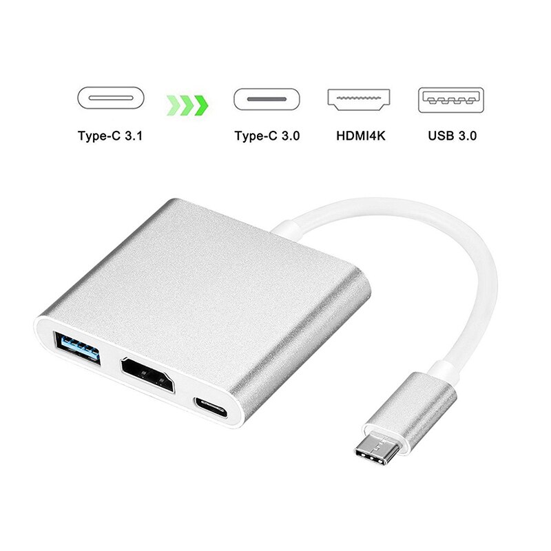 (CDG-CNV39) USB3.1 TYPE-C TO USB3.0 TYPE-C/HDMI/USB3.0 HUB