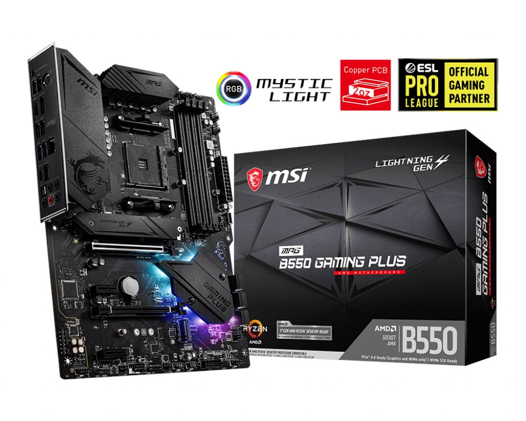 Mpg B550 Gaming Plus AM4 Ryzen DDR4