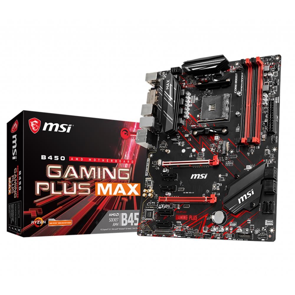 B450 GAMING PLUS MAX AM4 DDR4 (4xDIMM-128GB) 4133MHz DVI/HDMI ATX