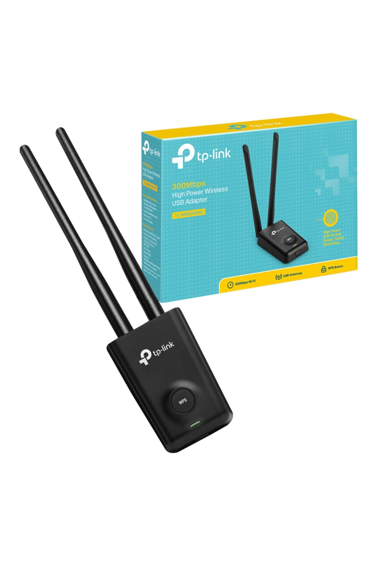 Tp-Link TL-WN8200ND 300 Mb Çift Anten USB Adaptör