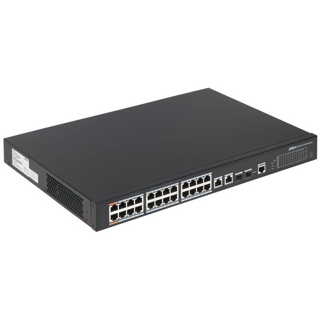 PFS3226-24ET-240 24 PORT GIGABIT+ 2XRJ45+ 2XGB SFP COMBO 240W POE RACKMOUNT SWITCH