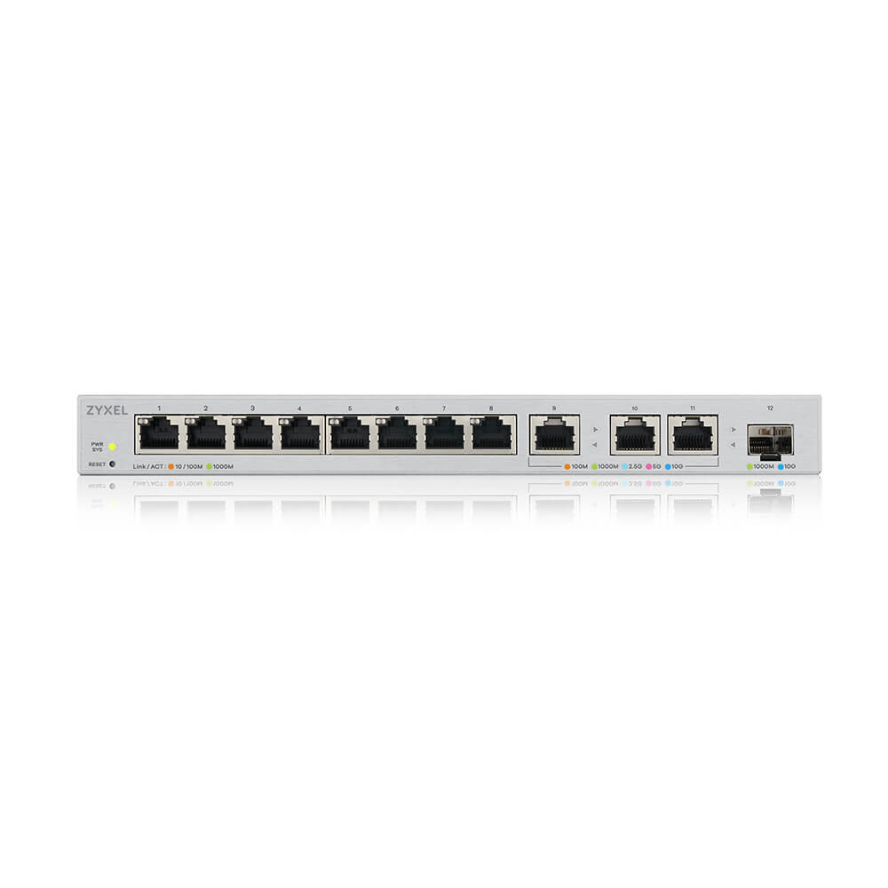 XGS1250-12 12 PORT MULTI GIGABIT MANAGED SWITCH WITH 3 PORT 10G AND 1 PORT 10G SFP PLUS